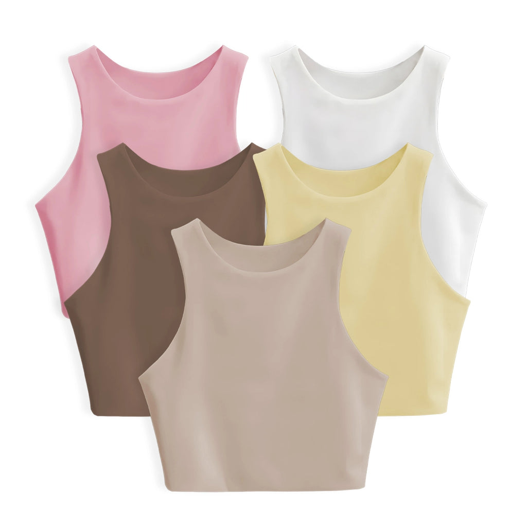 PAGA 3 CROPTOP GRECIA Y RECIBE 5 - GRECIA (BLANCO, AMARILLO, CAMEL, CHOCOLATE Y ROSADO)