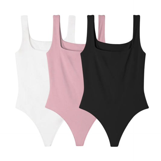 3PACK BODY AFRODITA (NEGRO, BLANCO, ROSADO)