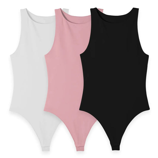 3PACK BODY ANASTASIA (BLANCO, ROSADO, NEGRO)