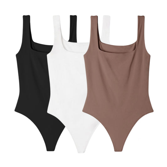 3PACK BODY AFRODITA (NEGRO, BLANCO, CHOCOLATE)