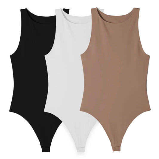 3PACK BODY ANASTASIA (NEGRO, BLANCO, CHOCOLATE)