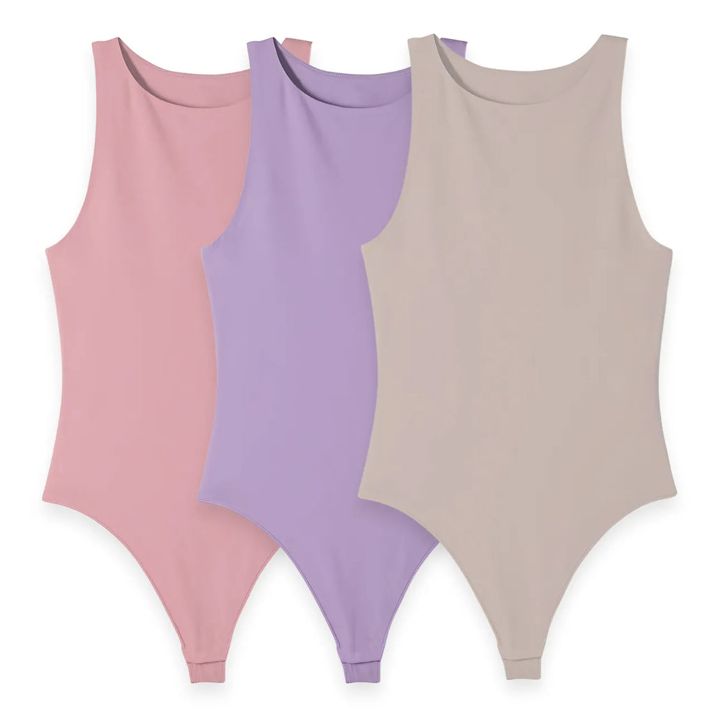 3PACK BODY ANASTASIA (LILA, ROSADO, CAMEL)