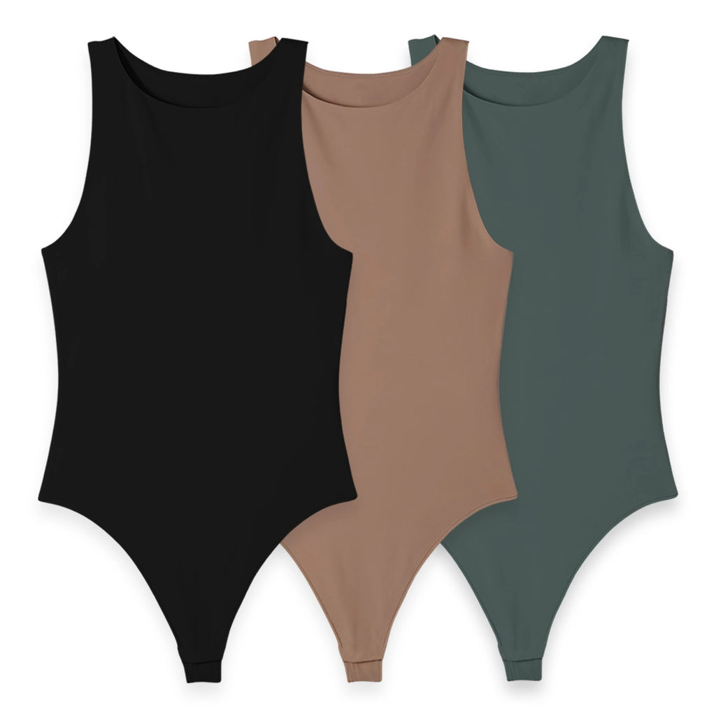 3PACK BODY ANASTASIA (NEGRO, CHOCOLATE, VERDE MILITAR)