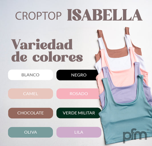 CROPTOP ISABELLA (COLORES SELECCIONABLES)