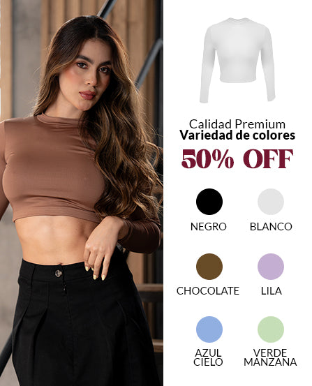 Croptop Manga Larga Sofia