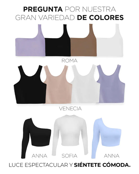 PACK X4 CROPTOPS VARIADOS