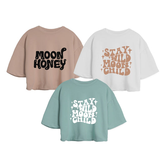 3PACK OVERSIZE ESTAMPADA DAMA (CAMEL/NEGRO MOON + BLANCO/CAMEL CHILD + OLIVA/BLANCO WILD)