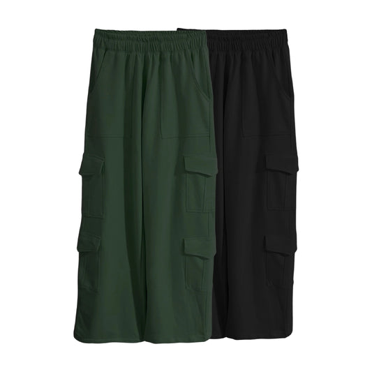 2PACK CARGO BURDA PREMIUM (NEGRO, VERDE MILITAR)