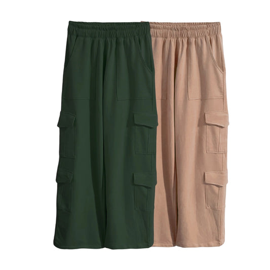 2PACK CARGO BURDA PREMIUM (VERDE MILITAR, COCOA)