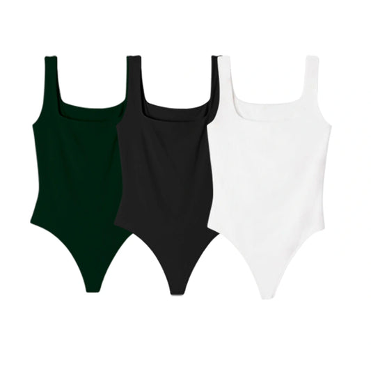 3PACK BODY AFRODITA (VERDE MILITAR, NEGRO, BLANCO)